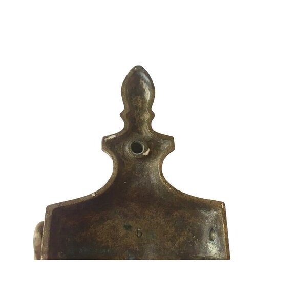 Vintage Brass Door Knocker Solid Engravable Colonial Classic Design 7.5" x 3.5" - Picture 11 of 12